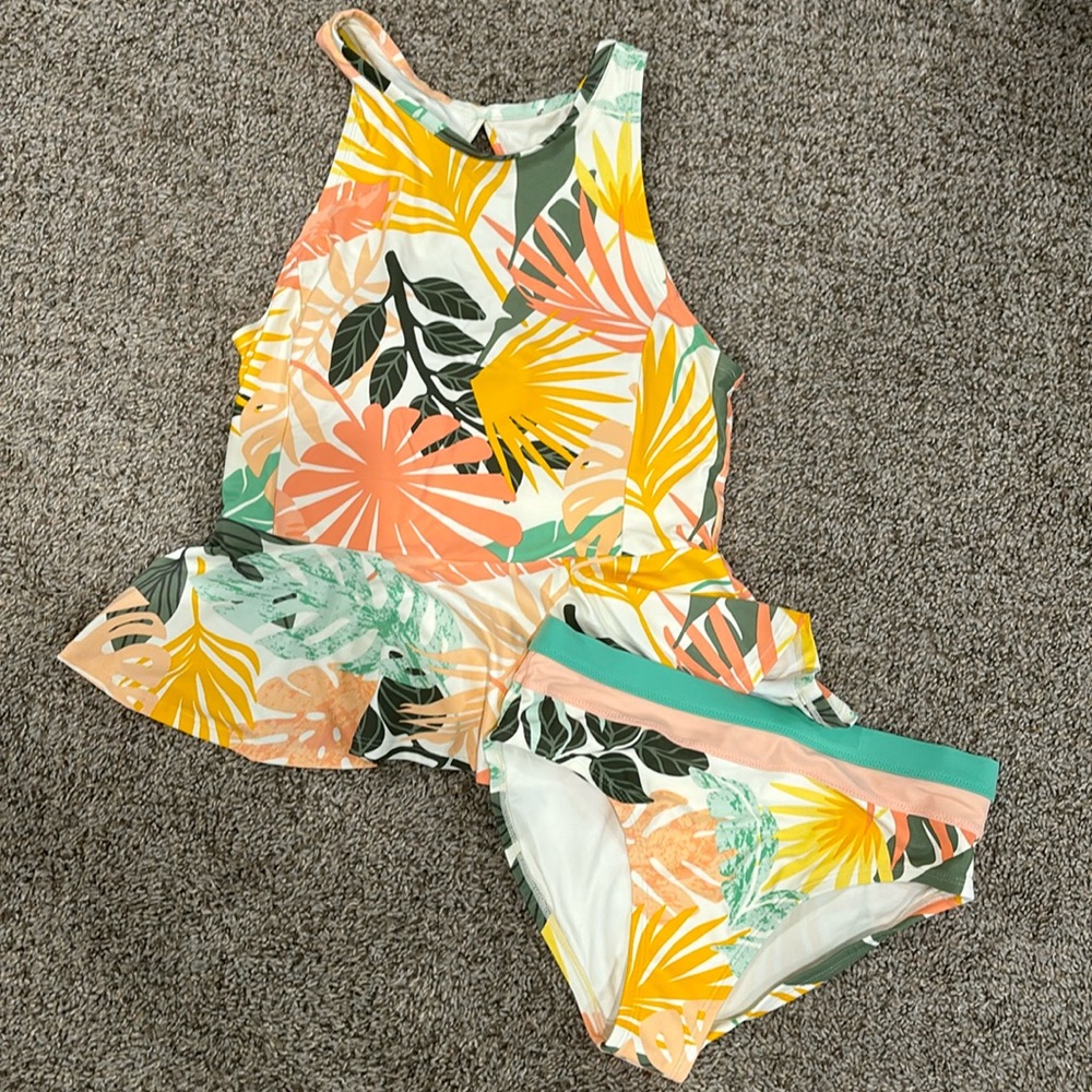 Matilda Jane swimsuit Tropical Flowers size S NWT